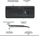 KEYBOARD LOGITECH ADVANCED MK540
